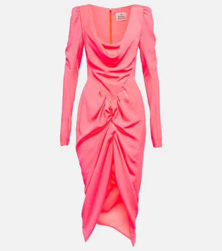 Panther draped crÃªpe midi dress - Vivienne Westwood - Modalova