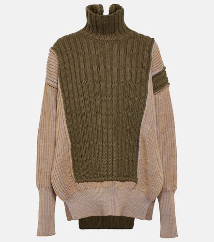 Pullover in misto lana a coste - MM6 Maison Margiela - Modalova