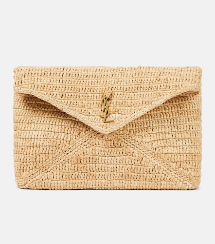 Pochette Cassandre Large in rafia - Saint Laurent - Modalova