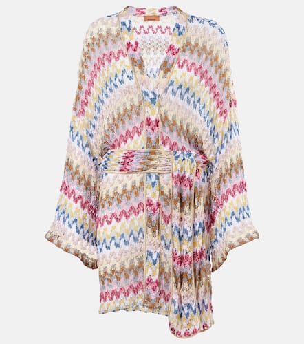 Cárdigan envolvente de croché en zigzag - Missoni - Modalova