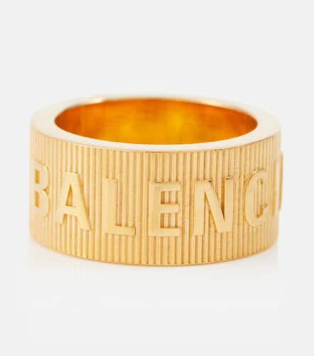 Logo sterling silver ring - Balenciaga - Modalova