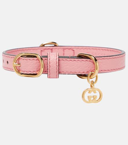Interlocking G XS faux leather dog collar - Gucci - Modalova