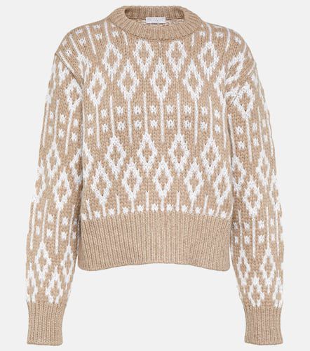 Jacquard cashmere sweater - Brunello Cucinelli - Modalova