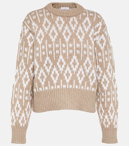 Pullover aus Kaschmir-Jacquard - Brunello Cucinelli - Modalova