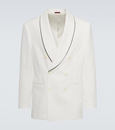 Chaqueta de esmoquin cruzada de algodón - Brunello Cucinelli - Modalova