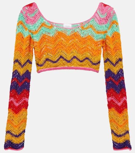 Chevron crochet crop top - Anna Kosturova - Modalova