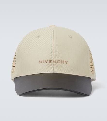 Bestickte Baseballcap mit Leder - Givenchy - Modalova