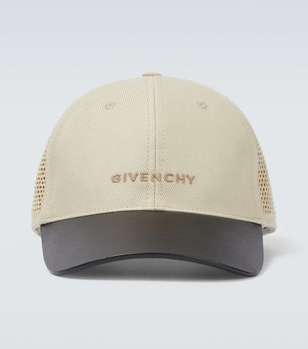 Cappello da baseball in cotone e pelle - Givenchy - Modalova