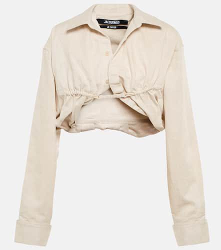 Top La chemise Machou in cotone e lino - Jacquemus - Modalova