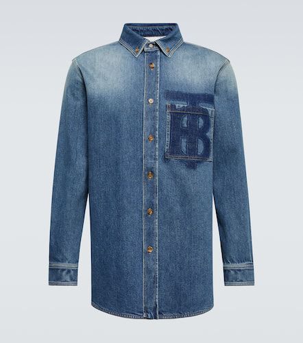 Burberry Camicia di jeans con logo - Burberry - Modalova