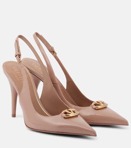 Slingback-Pumps VLogo The Bold Edition 110 aus Lackleder - Valentino Garavani - Modalova