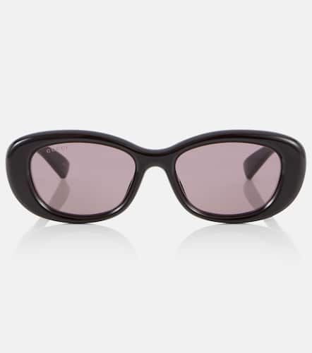 Gucci Ovale Sonnenbrille Double G - Gucci - Modalova