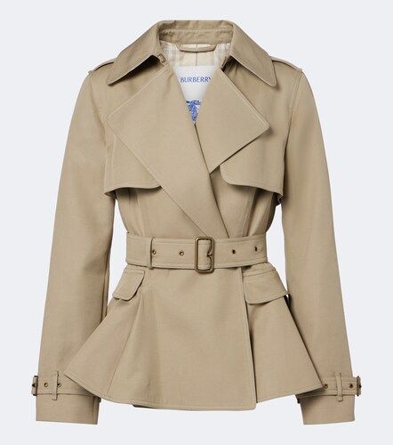 Chaqueta de algodón con cinturón - Burberry - Modalova