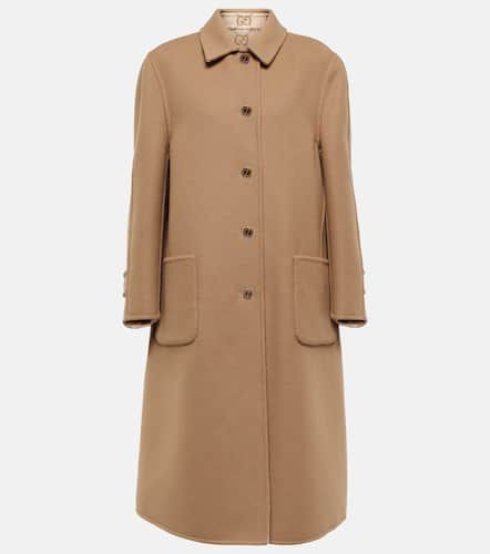 Double-faced wool and silk coat - Gucci - Modalova