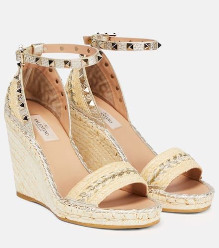 Alpargatas con cuña Rockstud - Valentino Garavani - Modalova