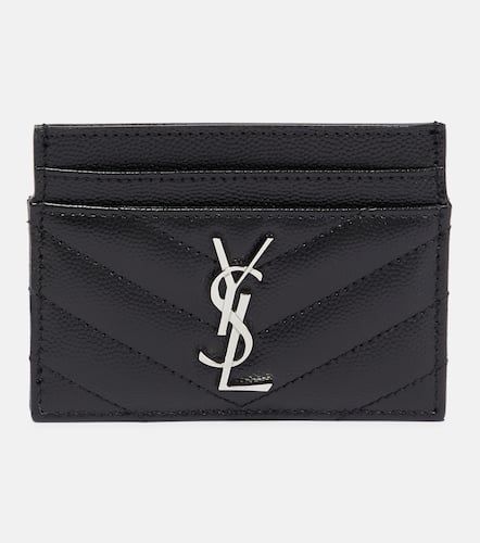 Cassandre leather card holder - Saint Laurent - Modalova