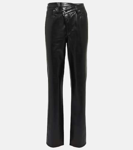 Criss-Cross high-rise faux leather pants - Agolde - Modalova