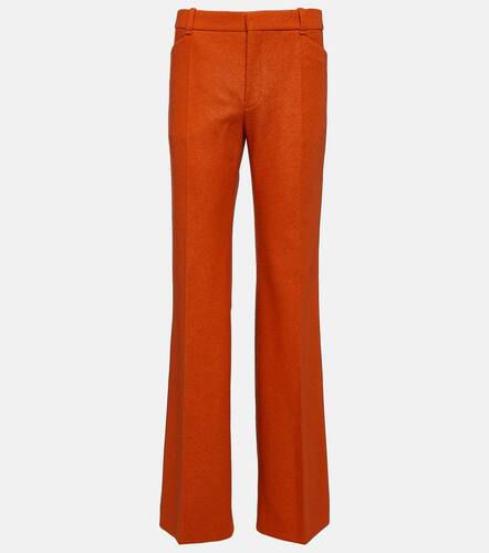 Chloé Felted wool and cashmere jersey flared pants - Chloe - Modalova