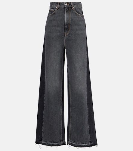 Jeans anchos de algodón de tiro alto - Stella McCartney - Modalova