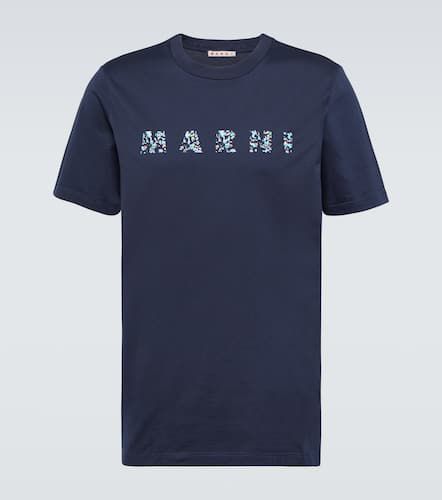 Camiseta de jersey de algodón con logo - Marni - Modalova