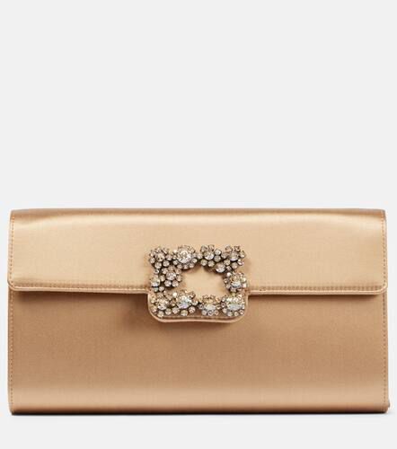 Efflorescence embellished satin clutch - Roger Vivier - Modalova