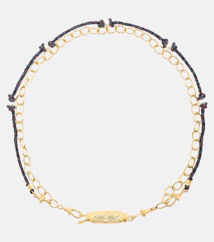 Rosa 14kt locket necklace with diamonds - Marie Lichtenberg - Modalova
