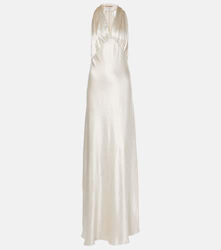 Saint Laurent Satin maxi dress - Saint Laurent - Modalova