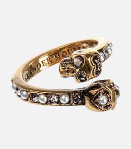 Embellished brass ring - Alexander McQueen - Modalova