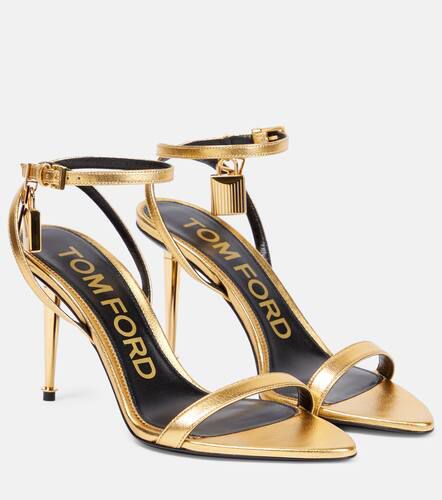 Sandalias Padlock de piel metalizada - Tom Ford - Modalova