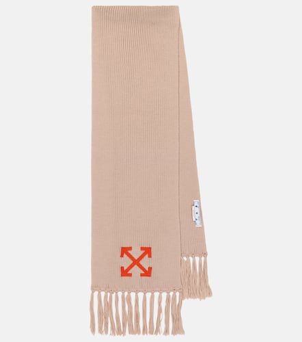 Mohair and wool-blend scarf - Off-White - Modalova
