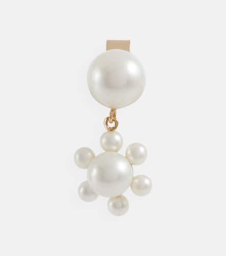 Petite Deux Jeanne 14kt gold and pearls single earring - Sophie Bille Brahe - Modalova