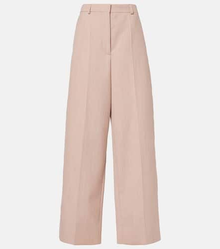 Pantalones anchos de lana de tiro bajo - Stella McCartney - Modalova