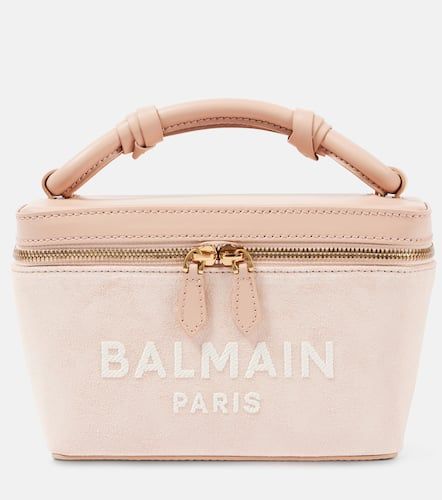 Bolso neceser B-Army de ante y piel - Balmain - Modalova