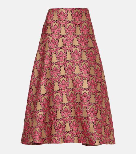 Janis cotton jacquard midi skirt - La DoubleJ - Modalova