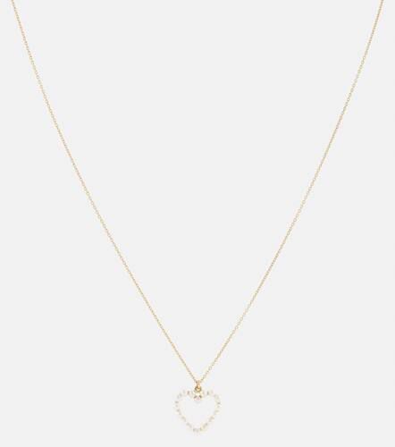 Collar Pearl Heart de oro de 14 ct con perlas - Sophie Bille Brahe - Modalova