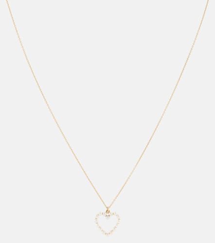 Pearl Heart 14kt gold pendant necklace with pearls - Sophie Bille Brahe - Modalova