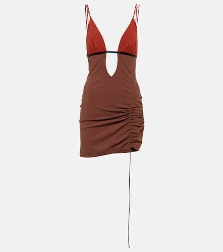 Cutout ruched minidress - Nensi Dojaka - Modalova