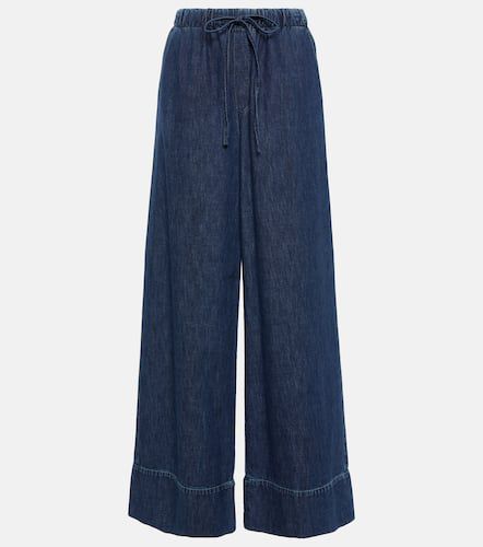 Jeans a gamba larga in chambray - Valentino - Modalova