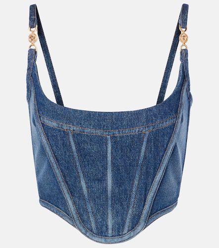 Bustier Medusa '95 aus Denim - Versace - Modalova