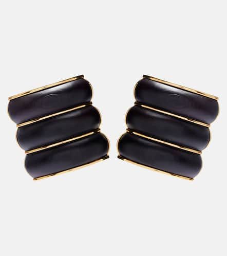 Alaia Wood clip-on earrings - Alaia - Modalova