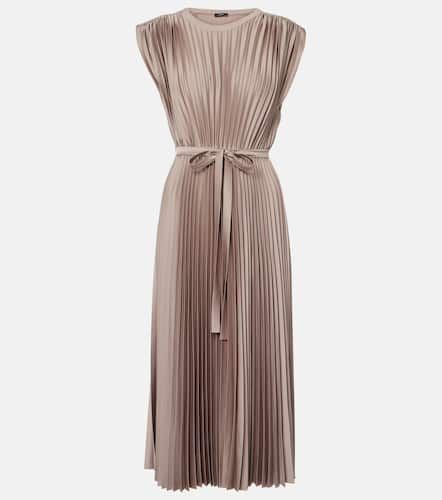 Volta belted plissÃ© satin midi dress - Joseph - Modalova