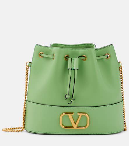 VLogo Signature Small leather bucket bag - Valentino Garavani - Modalova