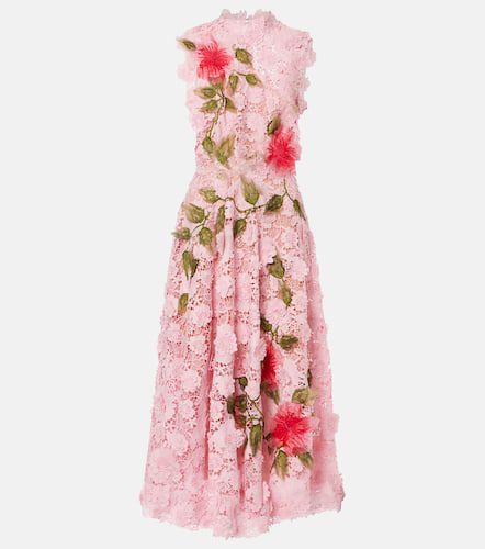 Embroidered guipure lace maxi dress - Oscar de la Renta - Modalova