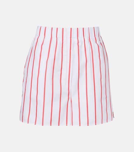 Shorts Lui in popeline di cotone a righe - The Frankie Shop - Modalova