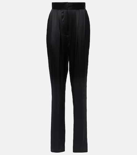 Remi high-rise silk straight pants - Tove - Modalova