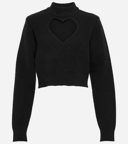 Alaïa Cropped-Pullover Keyhole aus Schurwolle - Alaia - Modalova