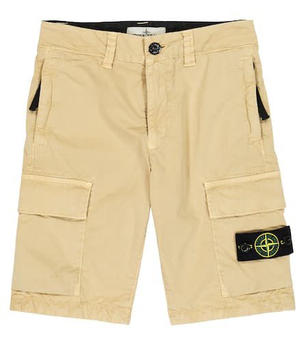 Cotton-blend cargo shorts - Stone Island Junior - Modalova