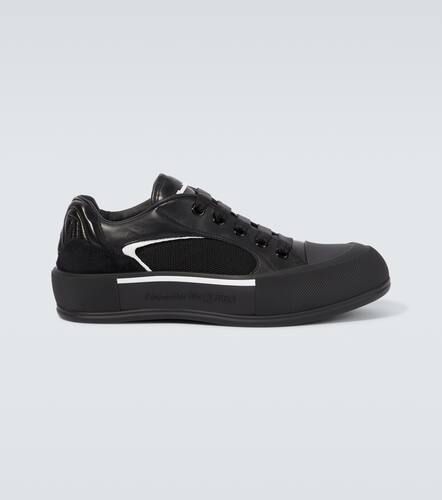 Sneakers Plimsoll Deck con pelle - Alexander McQueen - Modalova