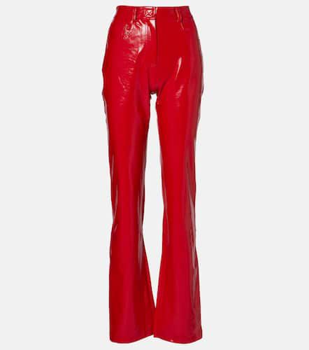 Faux leather bootcut pants - Norma Kamali - Modalova