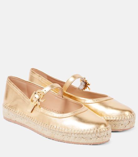 Elda metallic leather espadrilles - Gianvito Rossi - Modalova